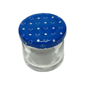 40cc Cam Kavanoz Koyu Mavi Kapak